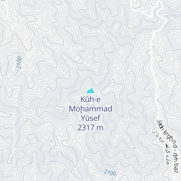 Map of Kūh-e Moḩammad Yūsef