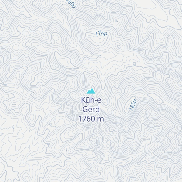 Map of Kūh-e Gerd