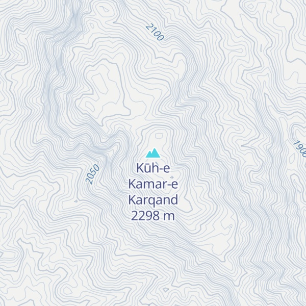 Map of Kūh-e Kamar-e Karqand