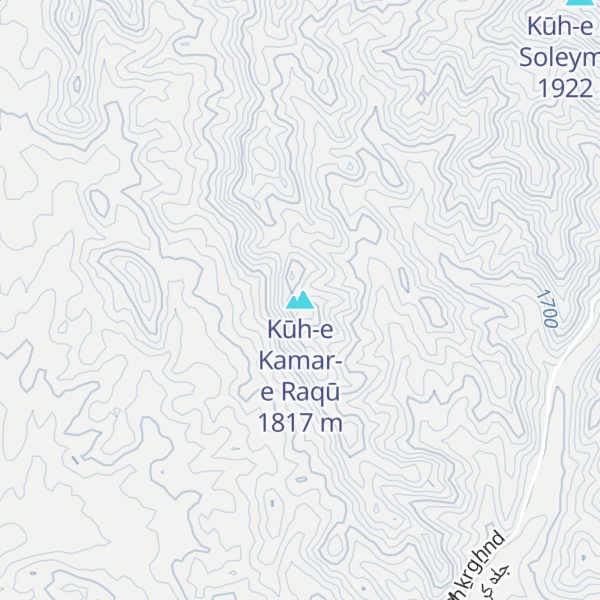 Map of Kūh-e Kamar-e Raqū