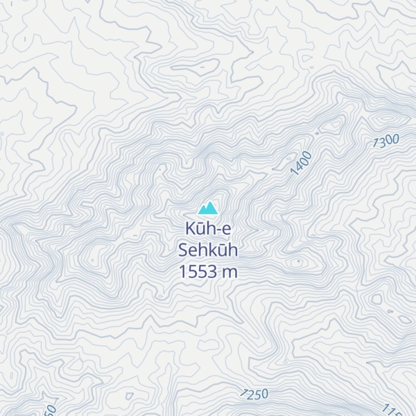 Map of Kūh-e Sehkūh