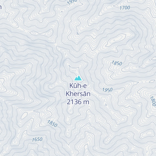 Map of Kūh-e Khersān