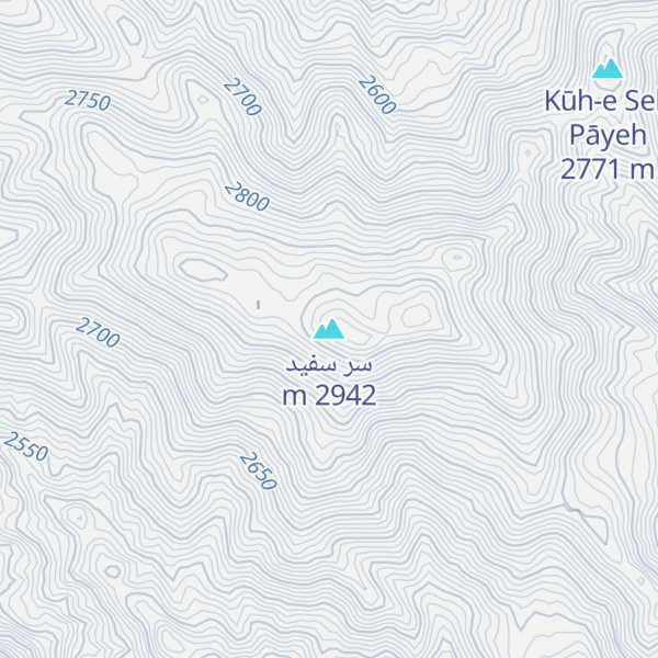 Map of سر سفید