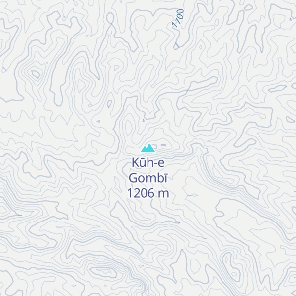 Map of Kūh-e Gombī
