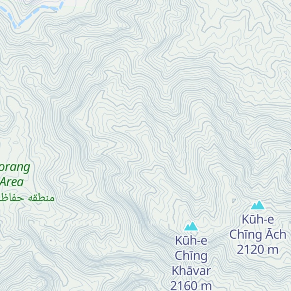 Map of Kūh-e Chīng Khārū