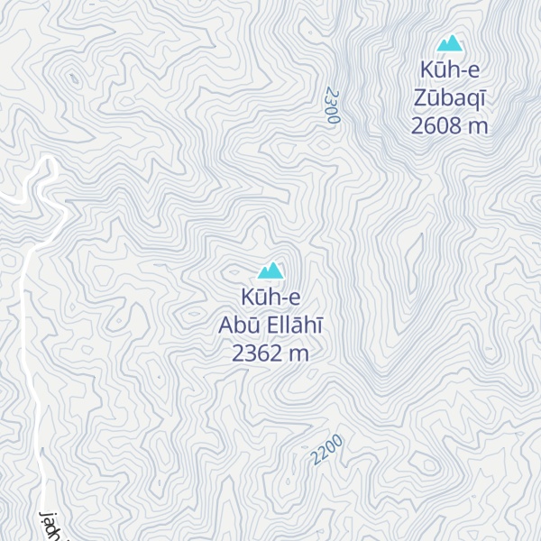 Map of Kūh-e Abū Ellāhī