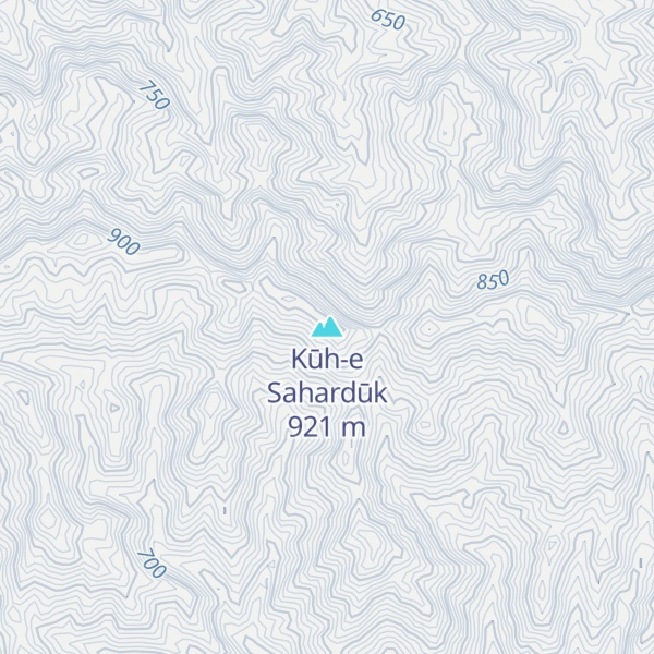 Map of Kūh-e Sahardūk