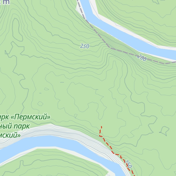 Map of Kamen Vostryak (Ostryak)