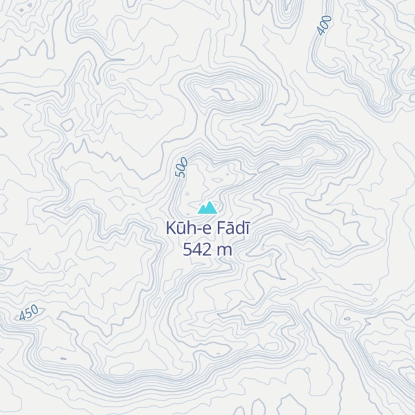 Map of Kūh-e Fādī
