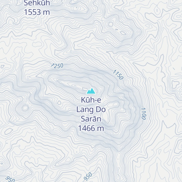 Map of Kūh-e Lang Do Sarān