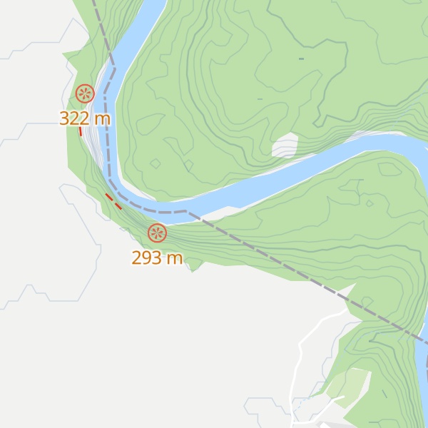 Map of Sushina V 20 M Ot Berega