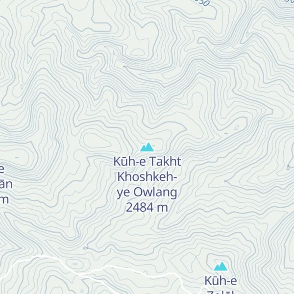 Map of Kūh-e Takht Khoshkeh-ye Owlang