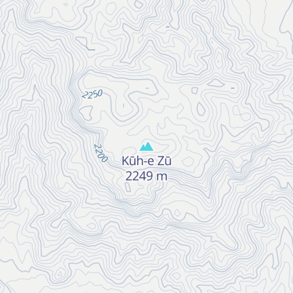 Map of Kūh-e Zū
