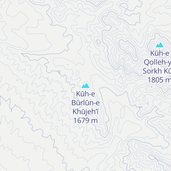 Map of Kūh-e Būrlūn-e Khūjeh’ī