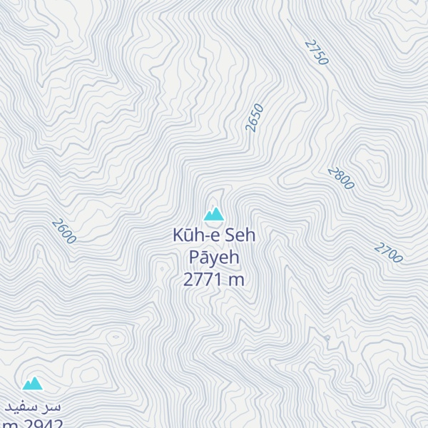 Map of Kūh-e Seh Pāyeh