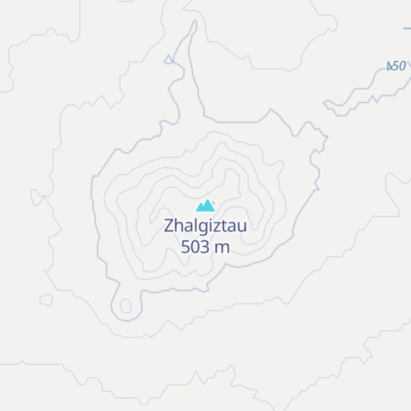 Map of Zhalgiztau