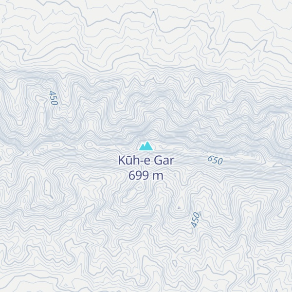 Map of Kūh-e Gar