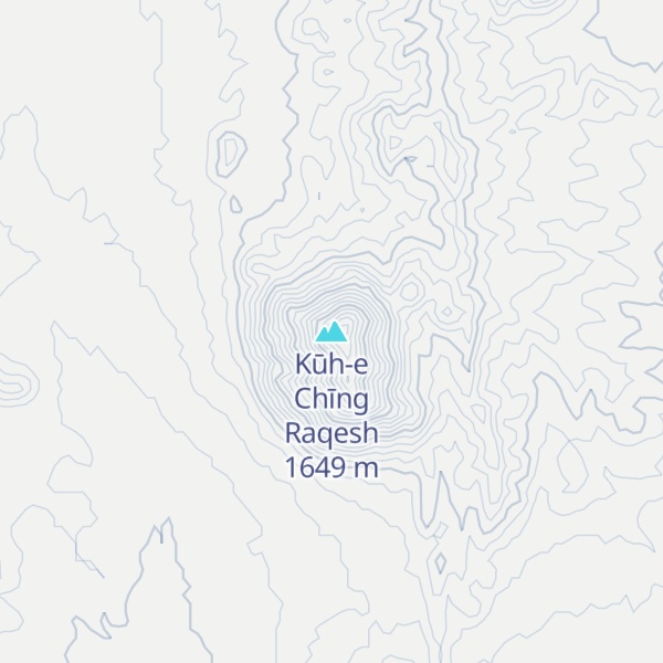 Map of Kūh-e Chīng Raqesh