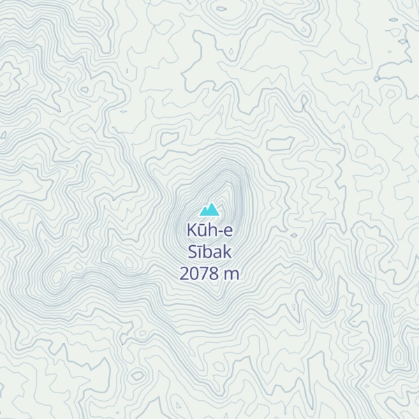Map of Kūh-e Sībak