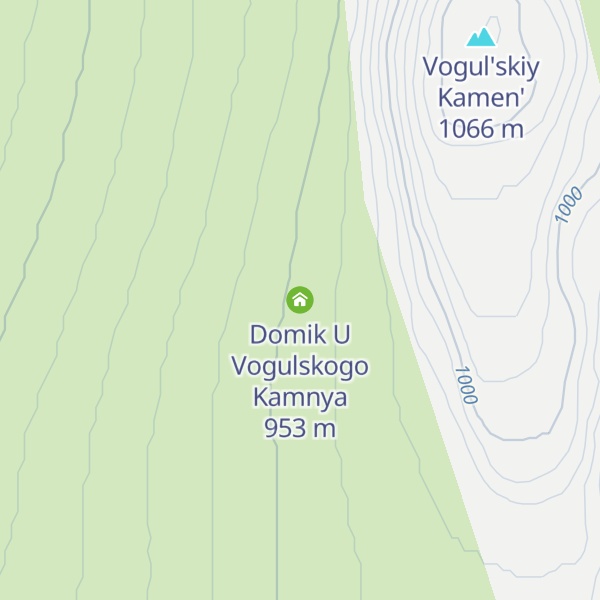 Map of Domik U Vogulskogo Kamnya