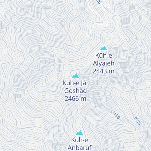 Map of Kūh-e Jar Goshād