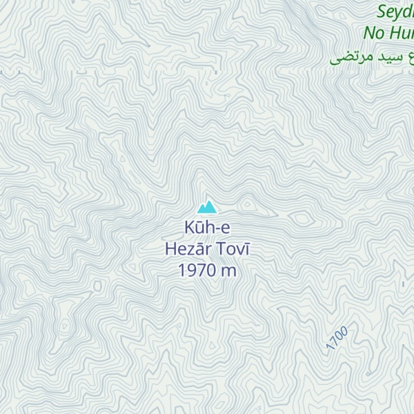 Map of Kūh-e Hezār Tovī