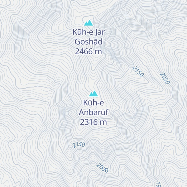 Map of Kūh-e Anbarūf
