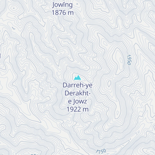 Map of Darreh-ye Derakht-e Jowz