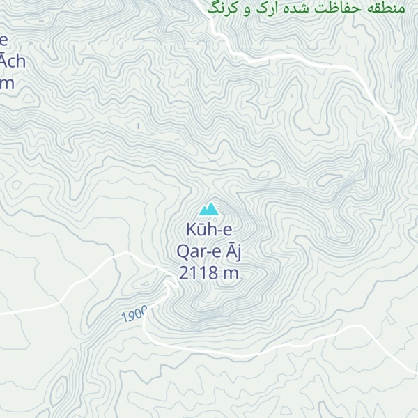 Map of Kūh-e Qar-e Āj