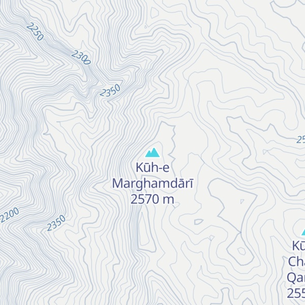 Map of Kūh-e Marghamdārī