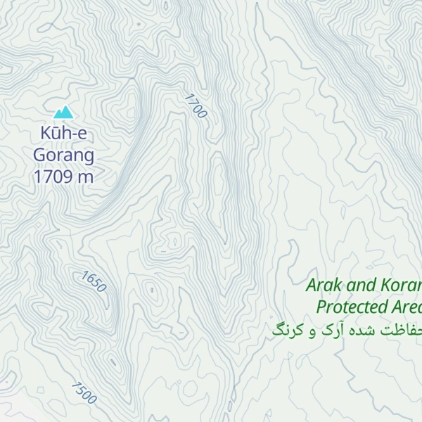 Map of Kūh-e Hīv Kūh