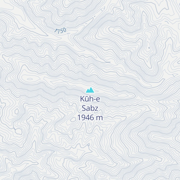 Map of Kūh-e Sabz