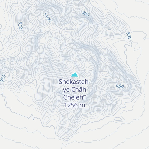 Map of Shekasteh-ye Chāh Cheleh’ī