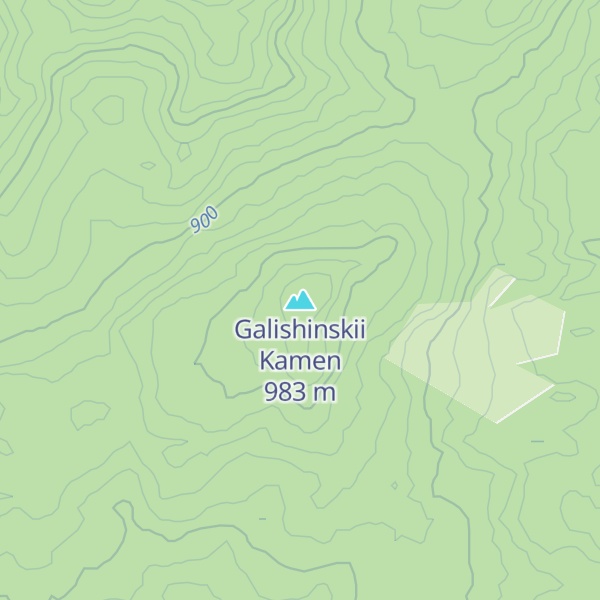 Map of Galishinskii Kamen