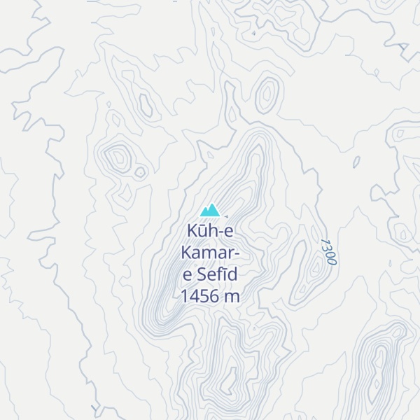 Map of Kūh-e Kamar-e Sefīd