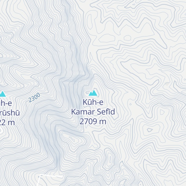 Map of Kūh-e Kamar Sefīd