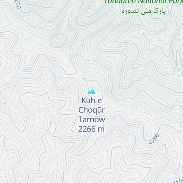 Map of Kūh-e Choqūr Tarnow