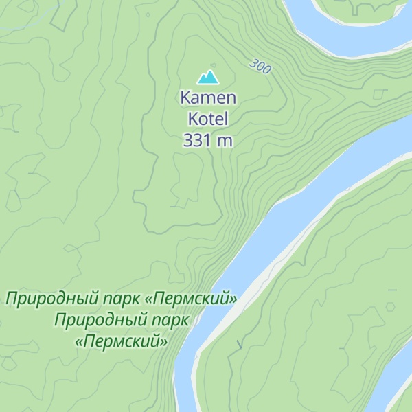Map of Kamen Kobili Rebra