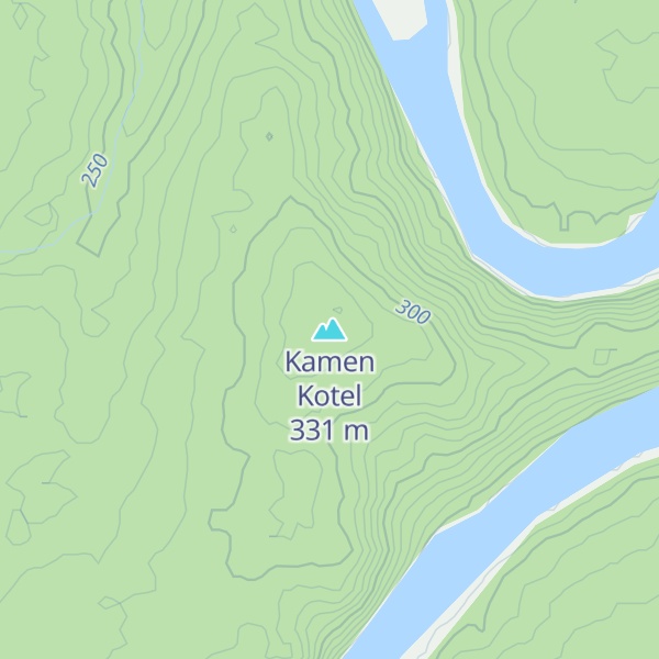 Map of Kamen Kotel