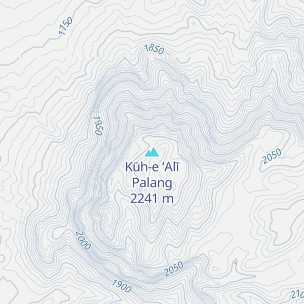 Map of Kūh-e ‘Alī Palang