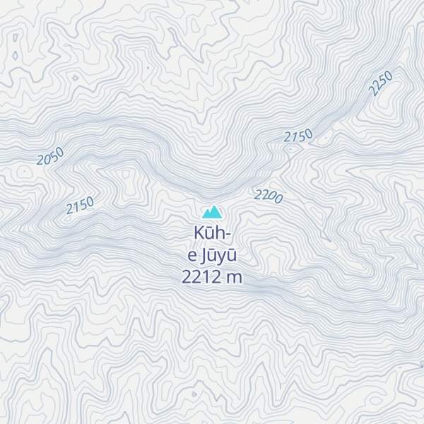 Map of Kūh-e Jūyū
