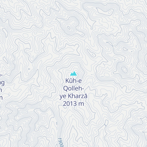 Map of Kūh-e Qolleh-ye Kharzā