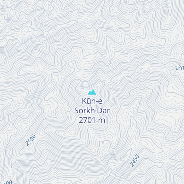 Map of Kūh-e Sorkh Dar