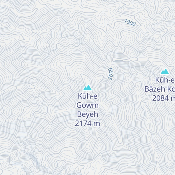 Map of Kūh-e Gowm Beyeh