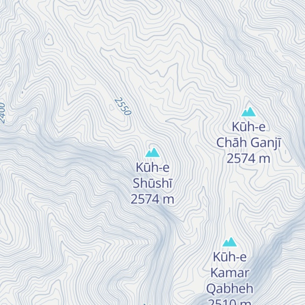 Map of Kūh-e Shūshī