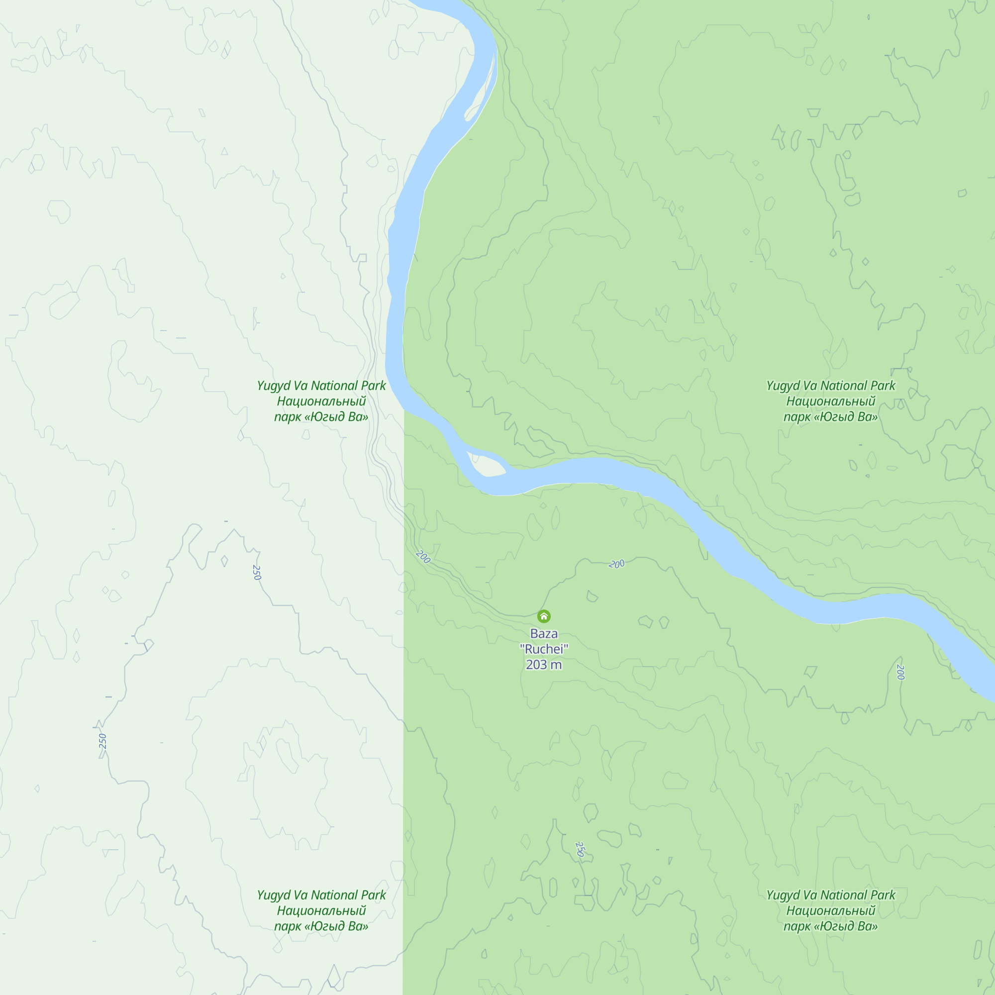 Baza "Ruchei" map