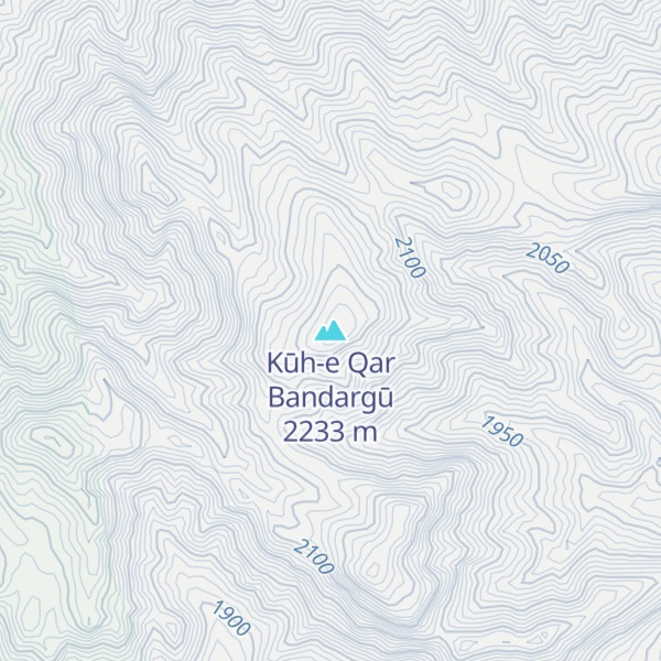 Map of Kūh-e Qar Bandargū