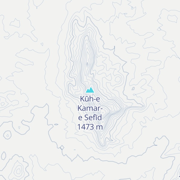Map of Kūh-e Kamar-e Sefīd