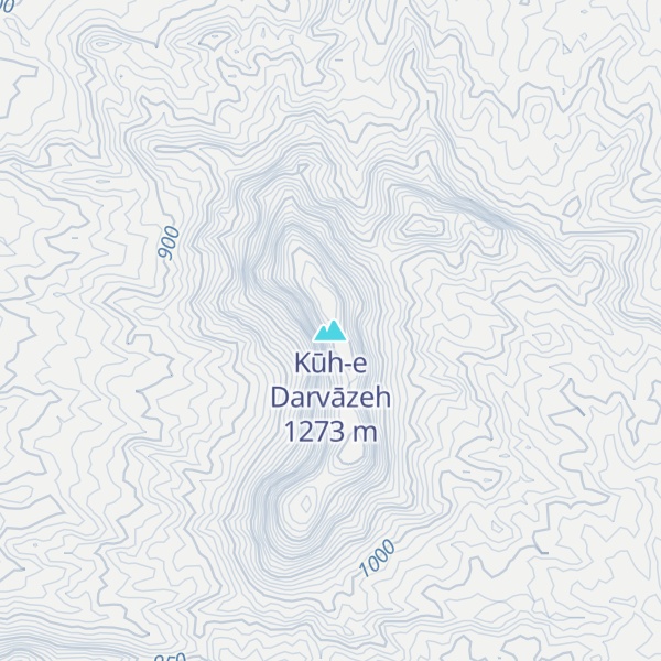 Map of Kūh-e Darvāzeh