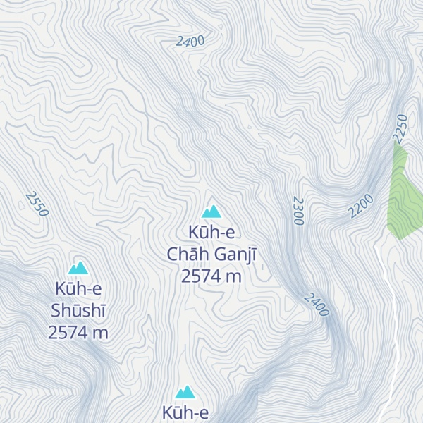 Map of Kūh-e Chāh Ganjī